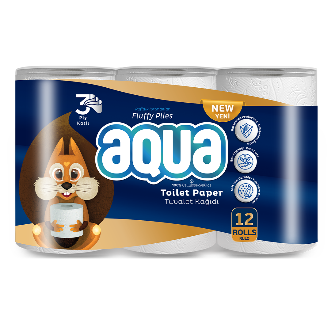 Aqua 12'li Tuvalet Kağıdı