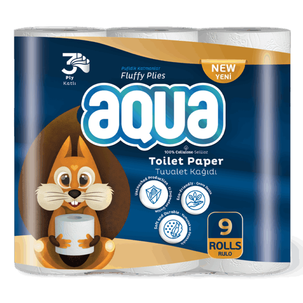Aqua 9'lu Tuvalet Kağıdı