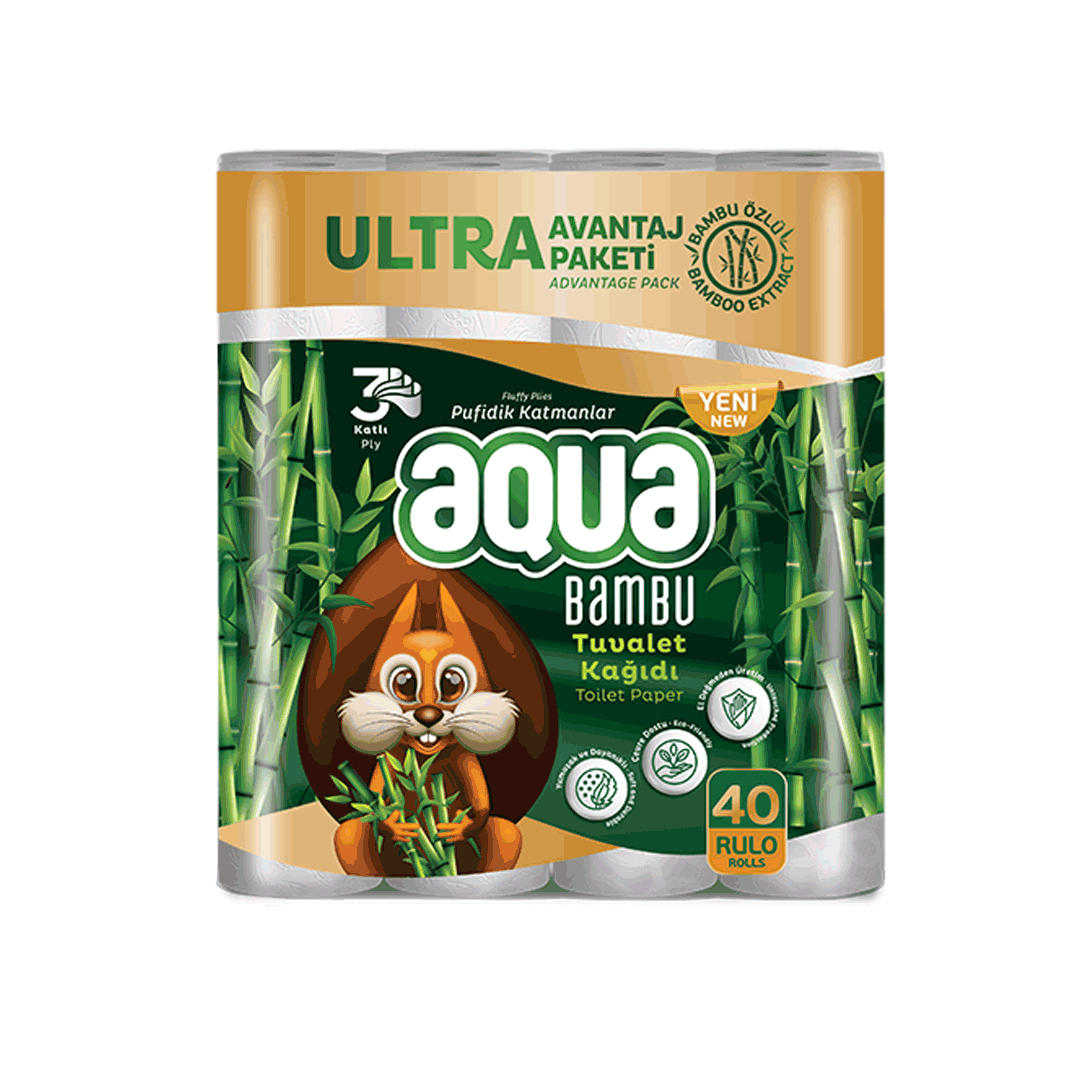 Aqua Bambu 40'lı Tuvalet Kağıdı