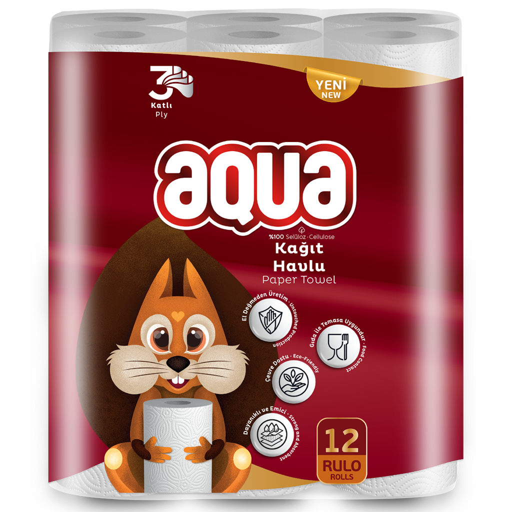 Aqua 12'li Kağıt Havlu