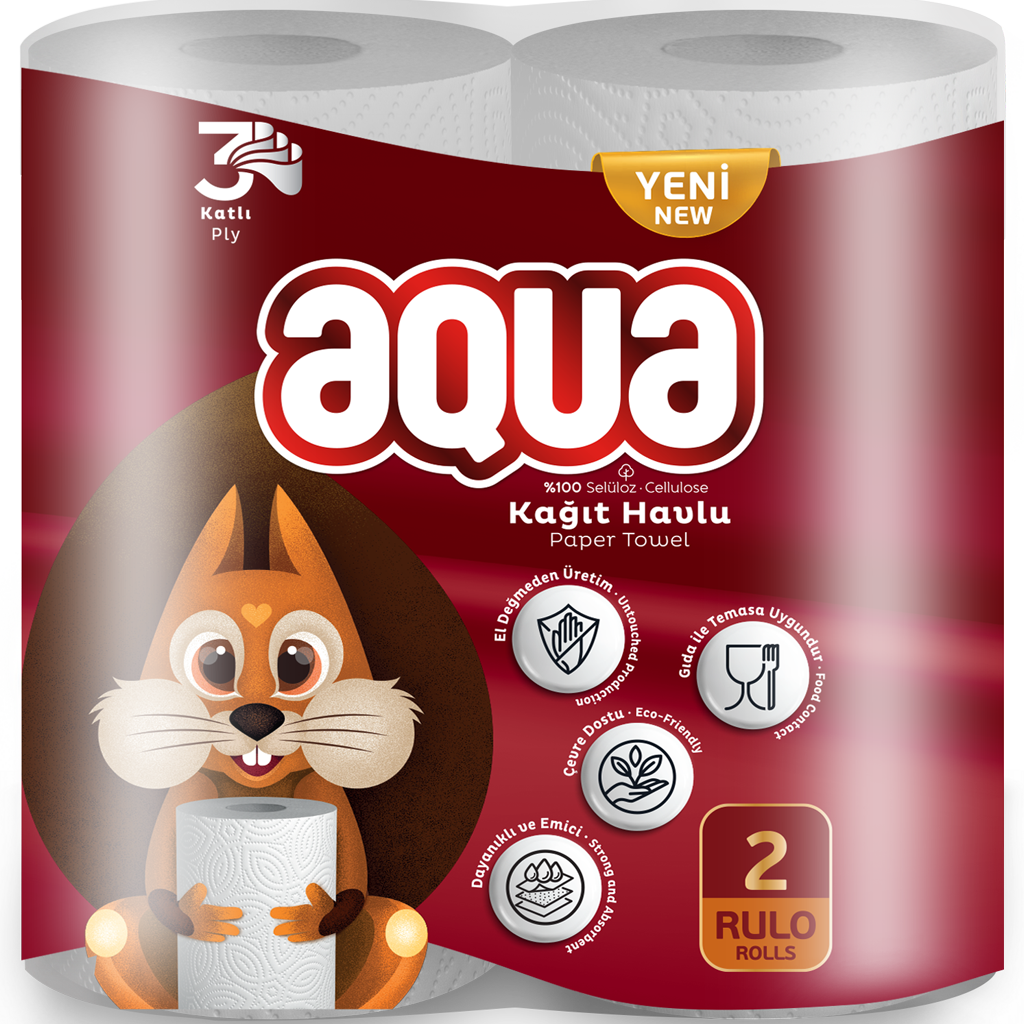 Aqua 2'li Kağıt Havlu