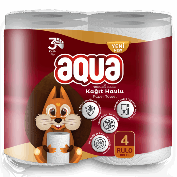 Aqua 4'lü Kağıt Havlu