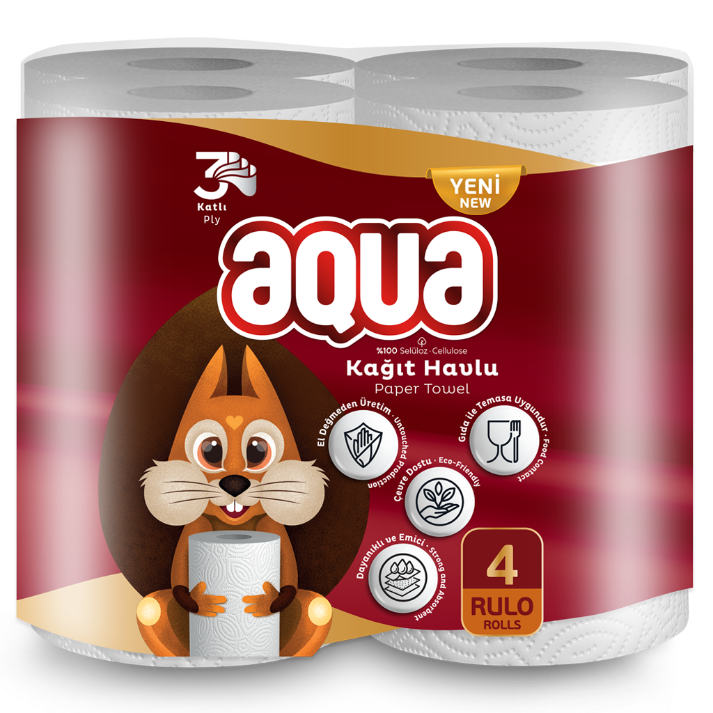 Aqua 4'lü Kağıt Havlu